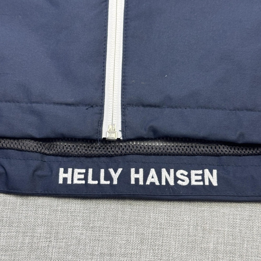 Helly Hansen Vest Womens Large Blue Softshell Windbreaker Pockets Full Zip - Picture 7 of 10
